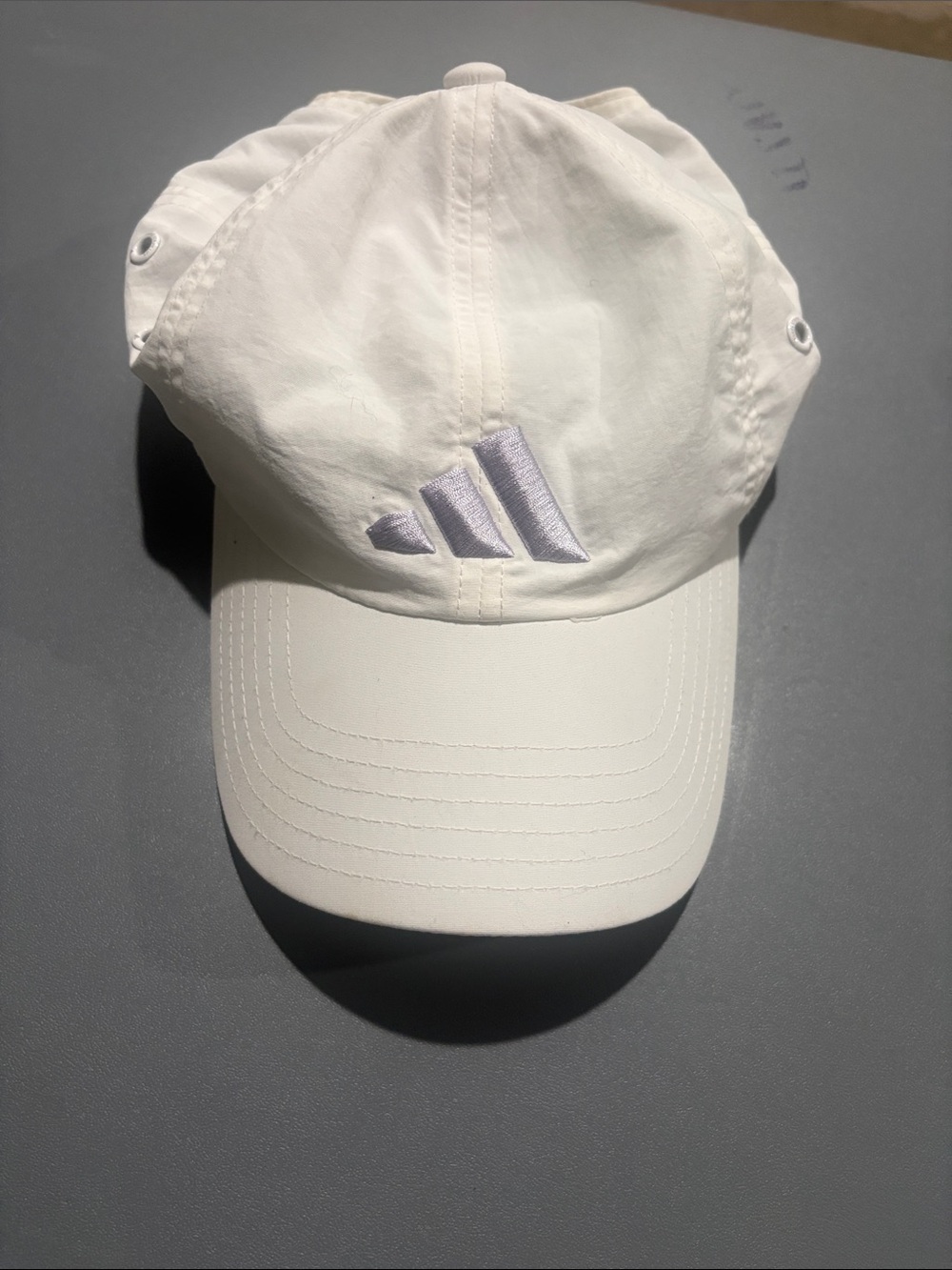 adidas Kids White Cap with Subtle Embroidered Logo